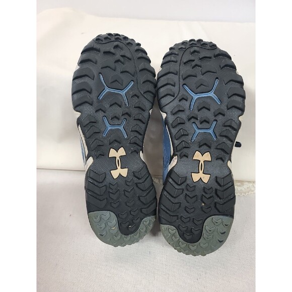 Womans UNDER ARMOUR  Glenrock Low Blue Grey Black Hiking Shoes Sz 8 - Picture 4 of 5